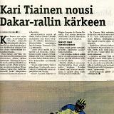 Vuoden 2002 Dakar. Julkaistu 2.1.2002